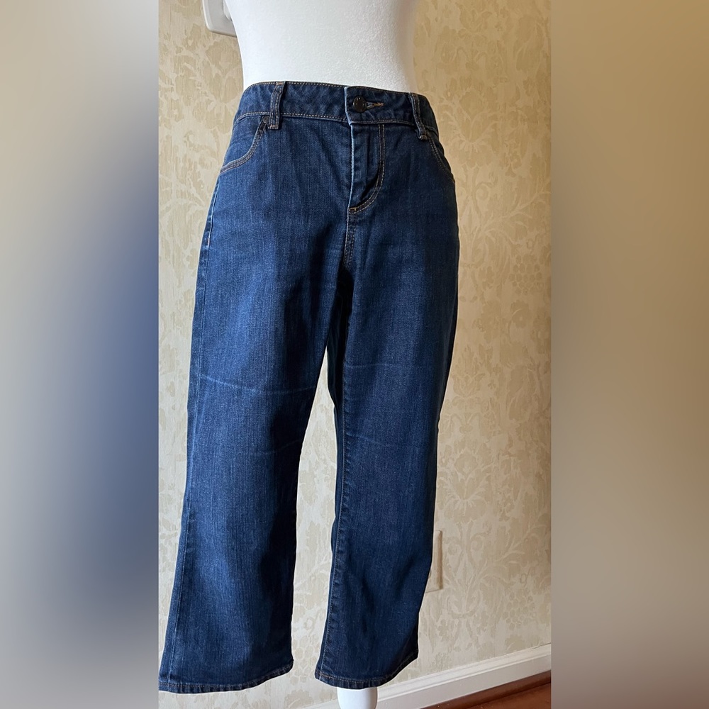 Talbots Signature Crop Flare Jean